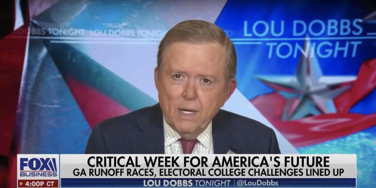 lou dobbs tonight election fraud claims