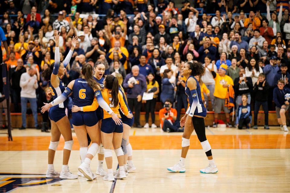 UTEP vs Wichita State in the final of the NIVC postseason volleyball tournament at Memorial Gym, El Paso, Texas, Tuesday, December 12, 2023.