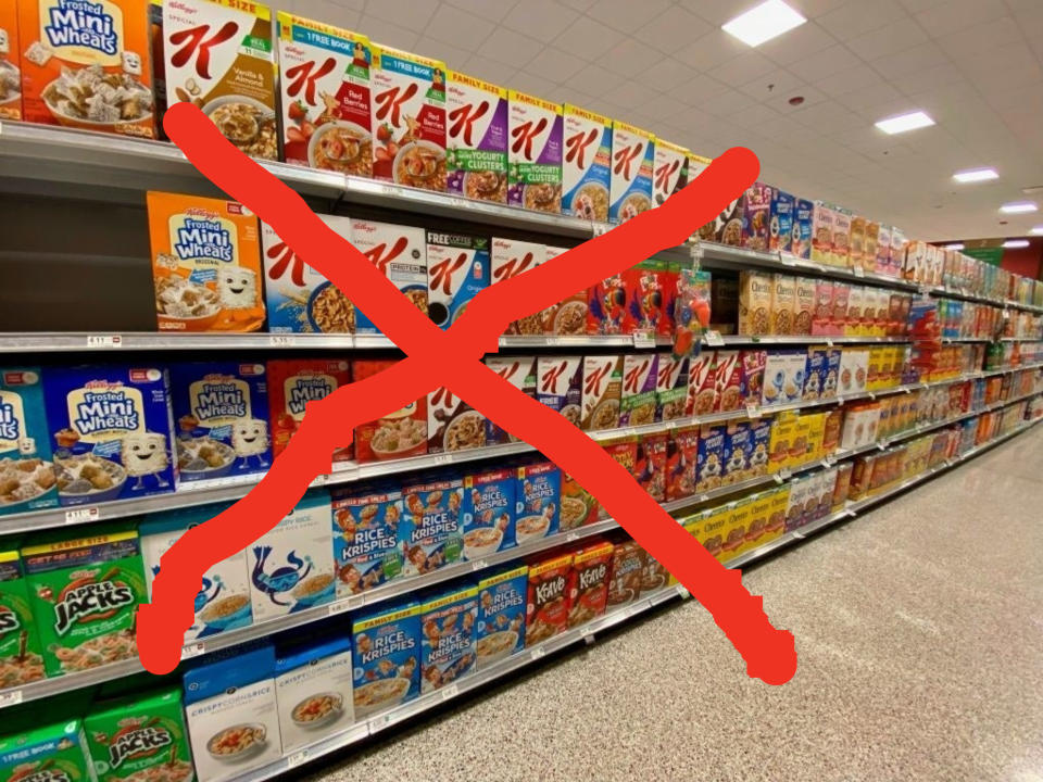 grocery store cereal aisle
