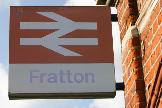 A fading British Rail sign at Fratton station in Portsmouth, Hampshire (Chris Ison/PA)