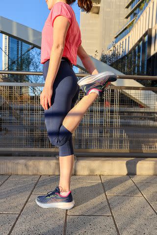 <p>Courtesy of ASICS</p> Woman exercising