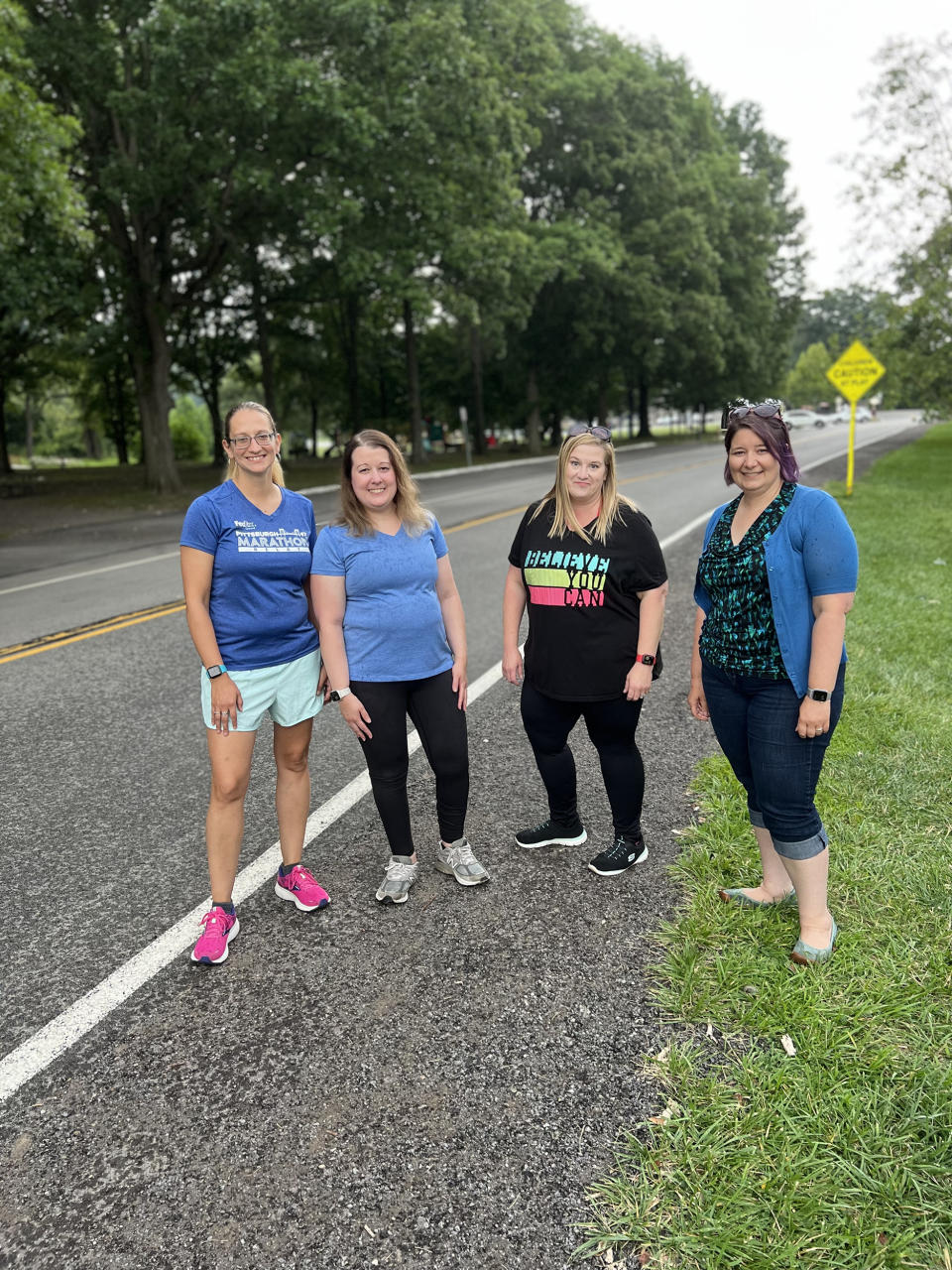 Christie Pham with her walking group in Pittsburgh. (Courtesy Christie Pham)