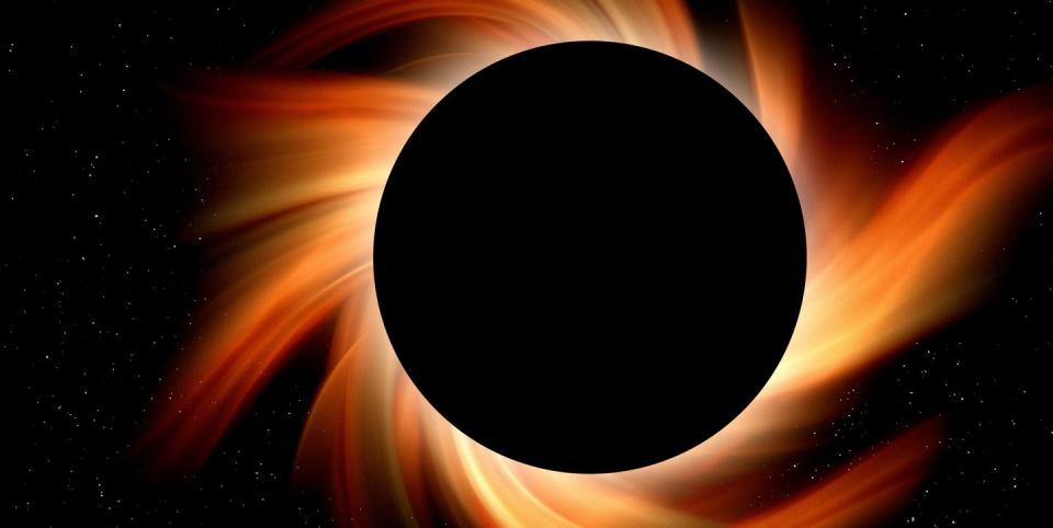 black hole, illustration a black hole is an object that forms when the core of a sufficiently massive star collapses under its own weight this increases its gravitational field to the point where, beyond a boundary known as the event horizon, nothing, not even light, can escape