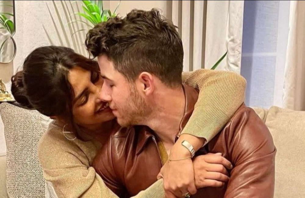 Nick Jonas and Priyanka Chopra Jonas via Instagram (c) credit:Bang Showbiz