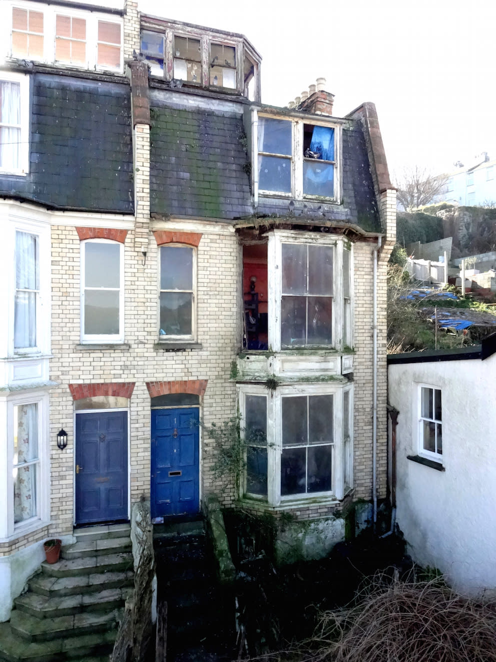 The house in Ilfracombe, Devon, is in a serious state of disrepair (Picture: SWNS)