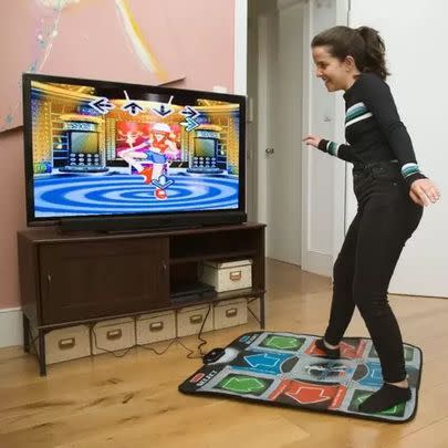 This retro dance mat