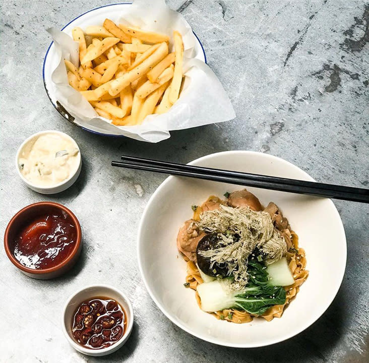 Awesome Canteen still offers their crowd favourite 'mee pok with chicken and mushrooms'     — Picture from Awesome Canteen's Instagram