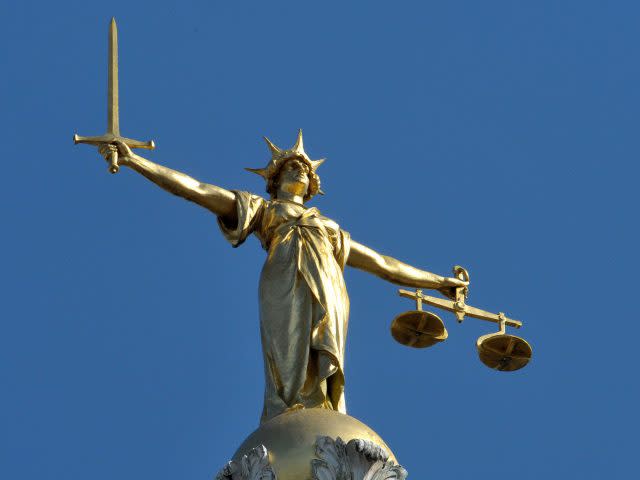 The Lady Justice statue at the Old Bailey