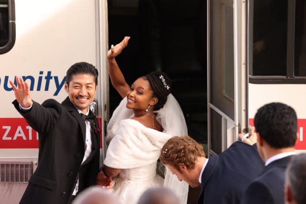 <p> Brian Tee, Yaya DaCosta</p><p>Photo by: George Burns Jr/NBC</p>