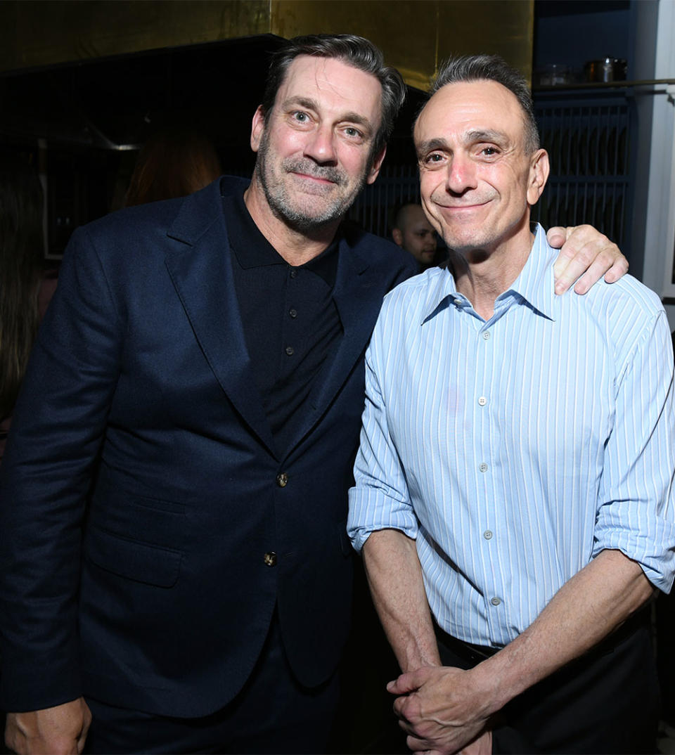 Jon Hamm and Hank Azaria attend the CAA New York Party at Maxwell Social (Tribeca) on June 09, 2023 in New York City.