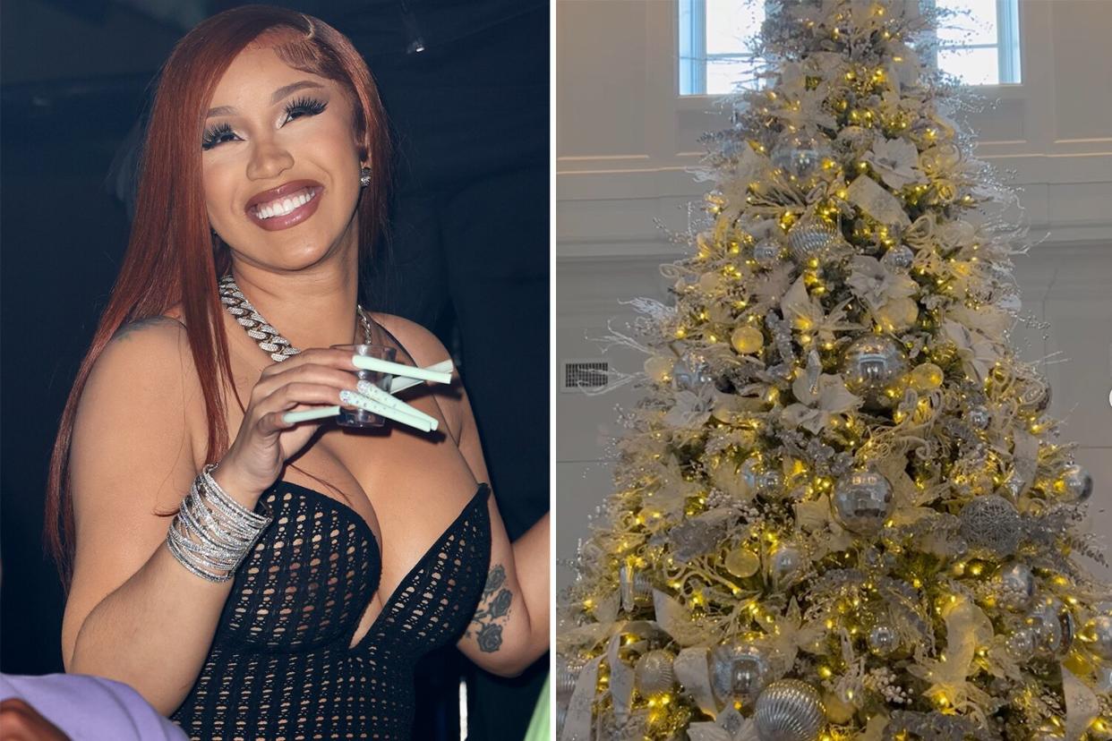 Cardi B Shows Off Her Christmas Decorations