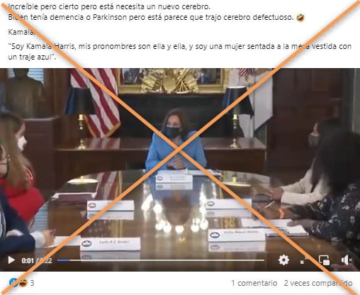 <span>Captura de pantalla de una publicación en Facebook hecha el 22 de julio de 2024 </span>