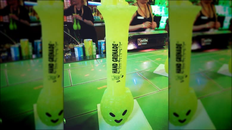 a hand grenade cocktail