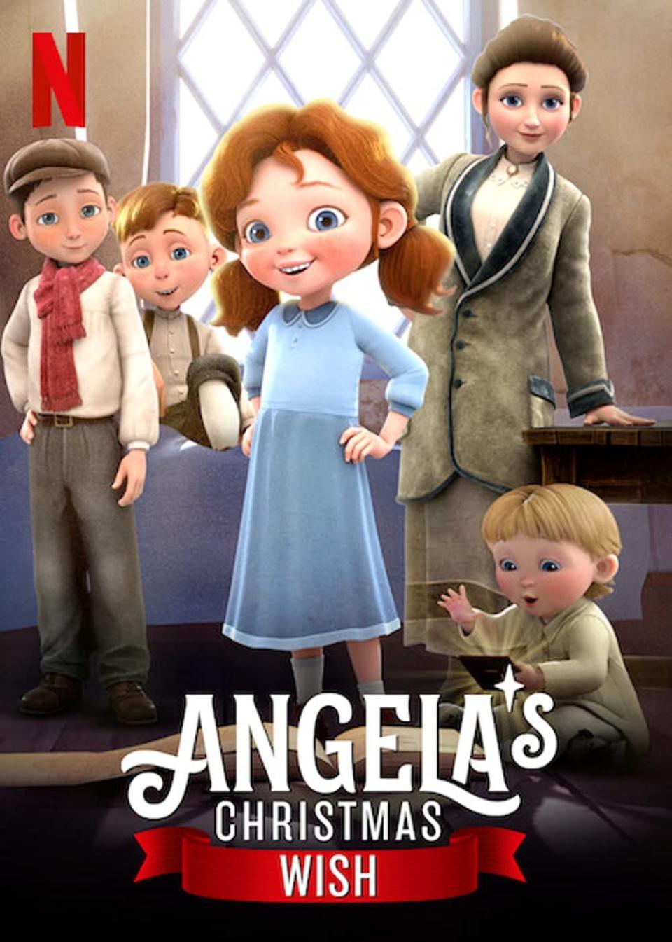 <p>Add <em>Angela's Christmas</em><em> Wish</em> to the top of your must-watch list the next time the whole family is looking to spend the night in together. This sweet story, based on a children's book by Pulitzer Prize–winning author Frank McCourt, follows a young Irish girl who, after seeing that the baby Jesus doll in the local nativity scene has been left without a blanket, makes it her personal mission to ensure he's able to stay warm. </p><p>This, of course, is easier said than done. The adventures Angela has, plus the film's overall message of generosity might make it a new family favorite.</p><p><a class="link " href="https://www.netflix.com/title/80230507" rel="nofollow noopener" target="_blank" data-ylk="slk:Watch Now;elm:context_link;itc:0;sec:content-canvas">Watch Now</a></p>