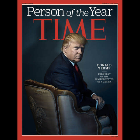 Donald Trump Andy Murray Time Magazine - Credit: AFP