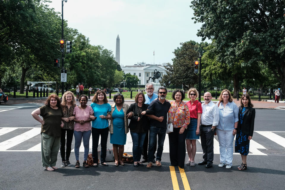 Members of the Texas Democratic delegation stand for a portrait on Black Lives Matter Plaza in Washington, D.C., on July 15.<span class="copyright">Michael A. McCoy for TIME</span>