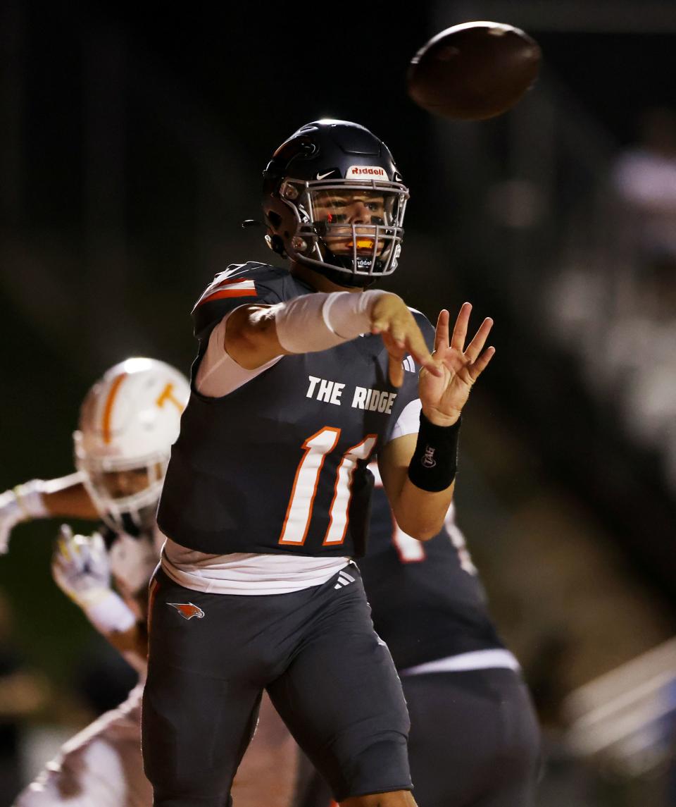 Skyridge and Timpview play at Skyridge in Lehi on Friday, Aug. 11, 2023. Skyridge won 26-14. | Scott G Winterton, Deseret News