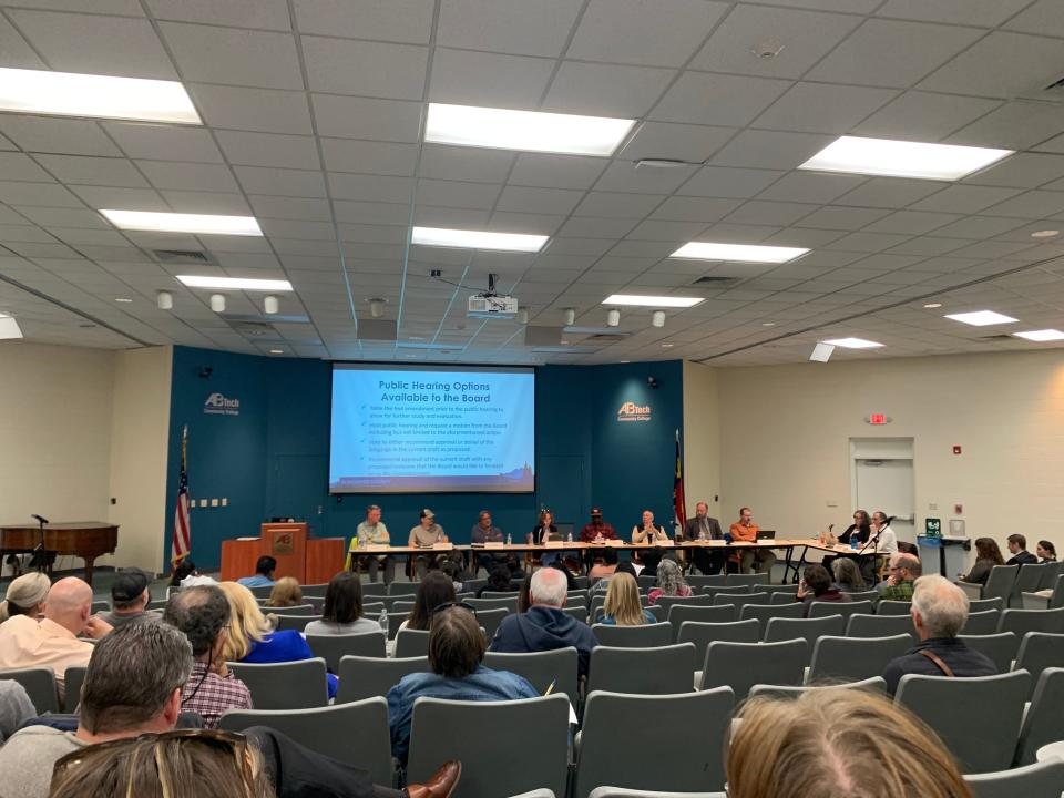 The Buncombe County Planning Board met April 22, voting to defer a vote on the ordinances as they continue to work on them.