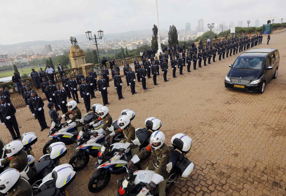 Mandela's body lying in state