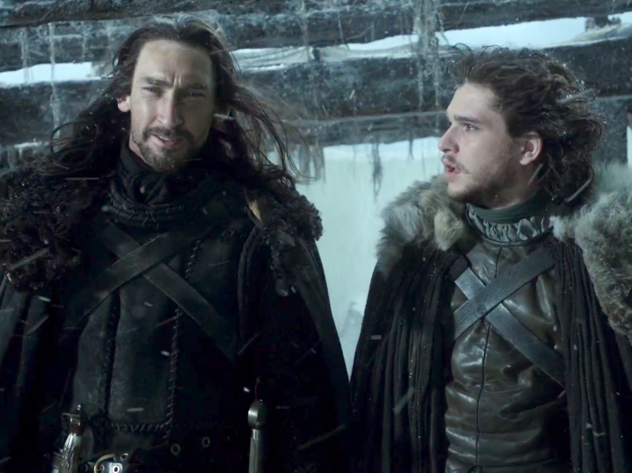 Benjen Stark and Jon Snow Game of Thrones