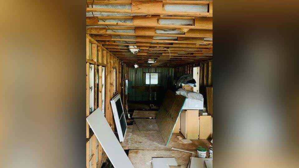 Construction is still ongoing at the Manns' home, which they are rebuilding after it was damaged by Hurricane Ian last year. - Courtesy Bobby Mann