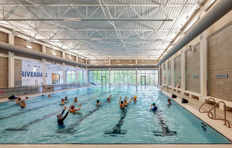 The swimming pool at Riverdale Country School is a luxury in a city where even many of the wealthy do not have their own pools. Riverdale Country School