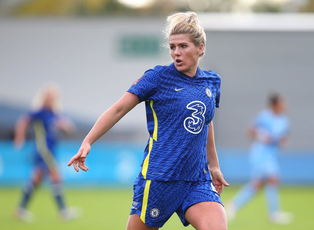 Chelsea defender Millie Bright will be tasked with keeping out Arsenal star Vivianne Miedema   (Getty)