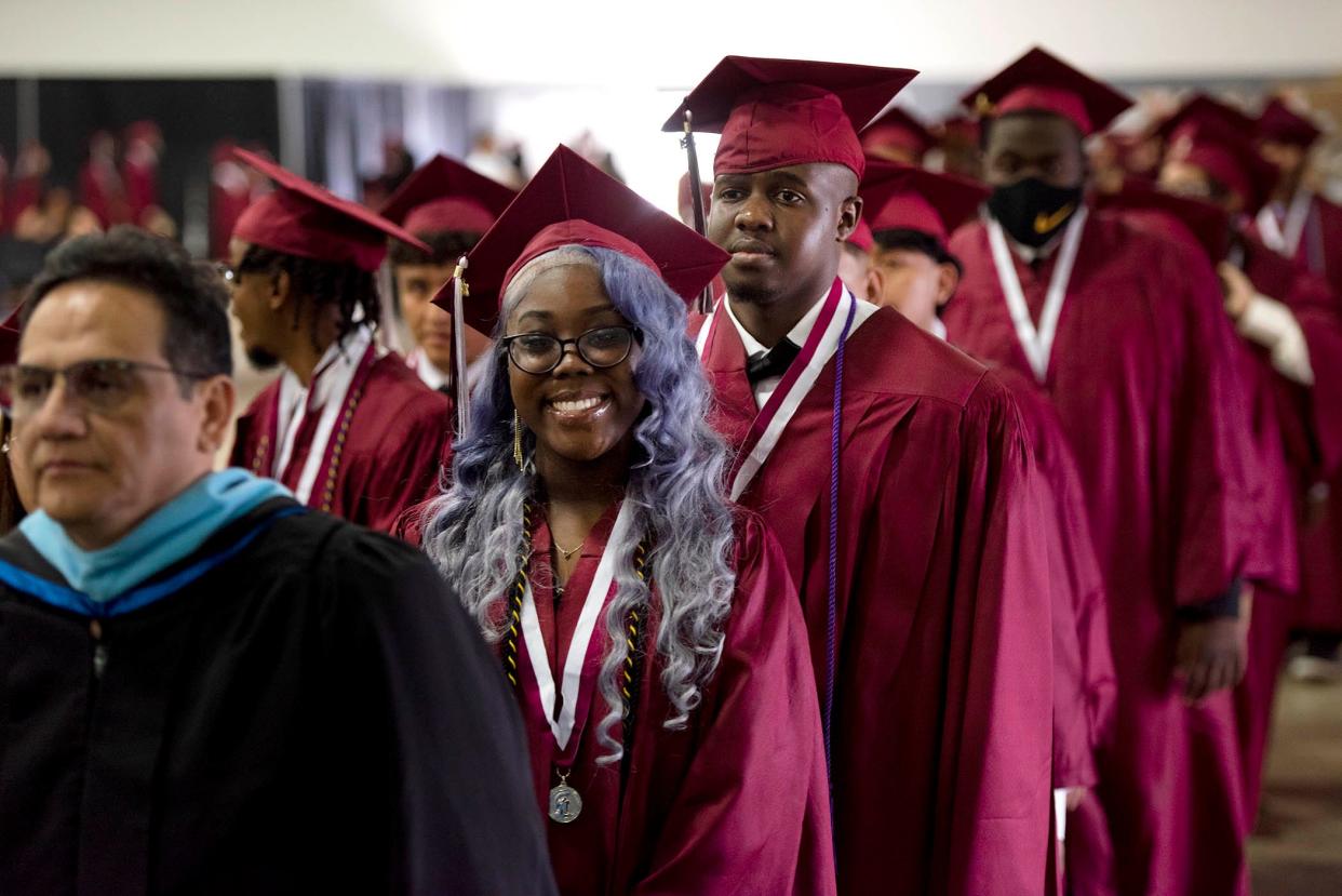 Lake Worth Community High School graduation ceremony at the South Florida Fairgrounds on May 17, 2024 in West Palm Beach.