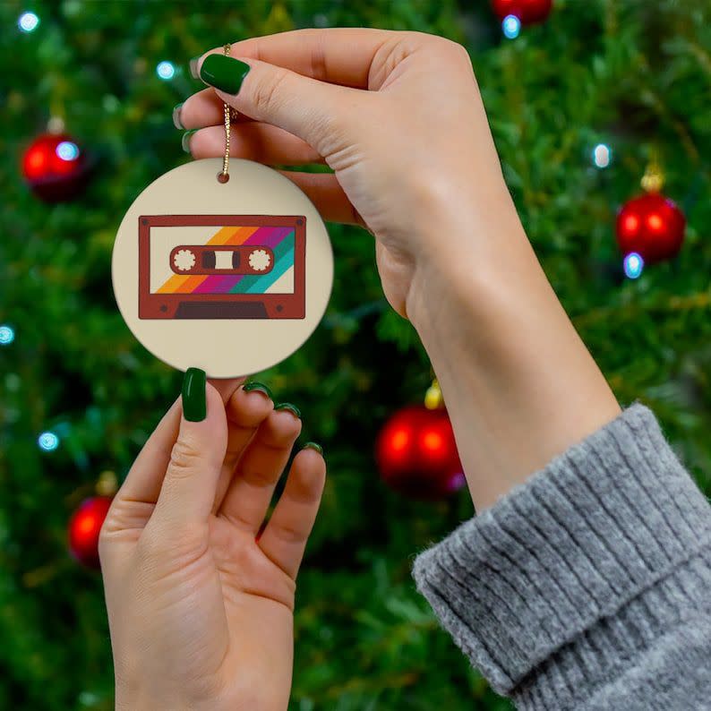 Retro Cassette Tape Christmas Ornament