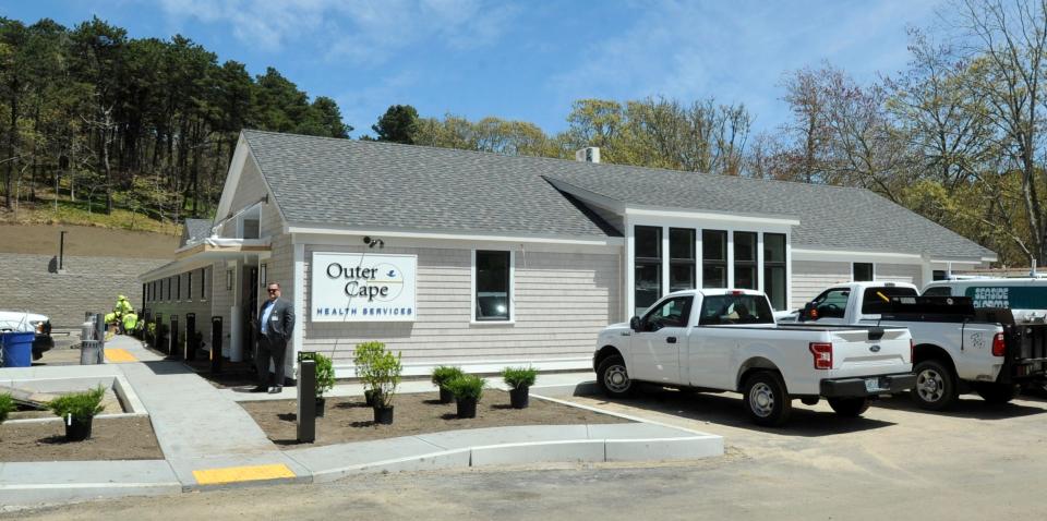 One of Outer Cape Health Services locations in Wellfleet in 2021. Officials there think telehealth would continue to be an important part of medical care after the pandemic.