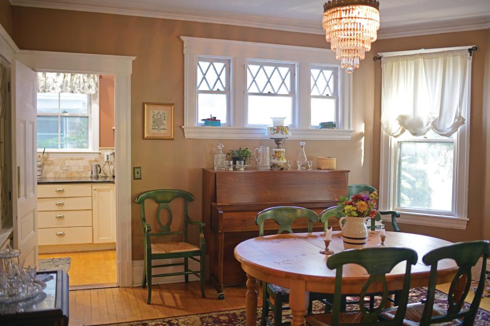 The dining room is a center of activity for the family.