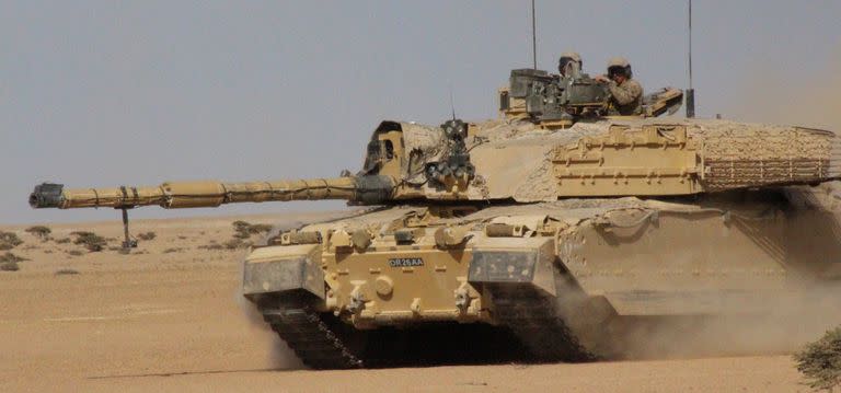 El tanque británico Challenger 2