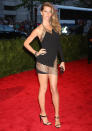 Met Ball 2013: Gisele Bundchen opted for a short Anthony Vacarello dress.