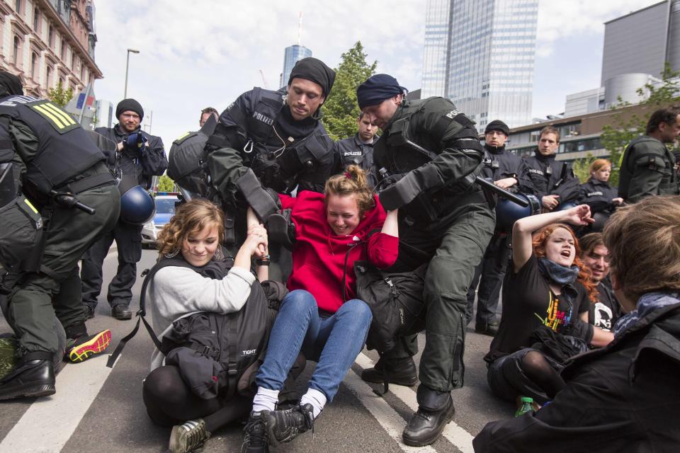 Frankfurt protests