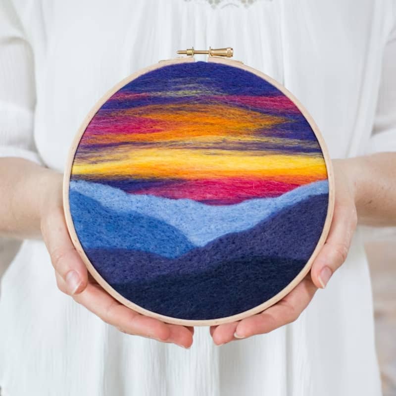 Mountain Sunset Needle Felting Kit