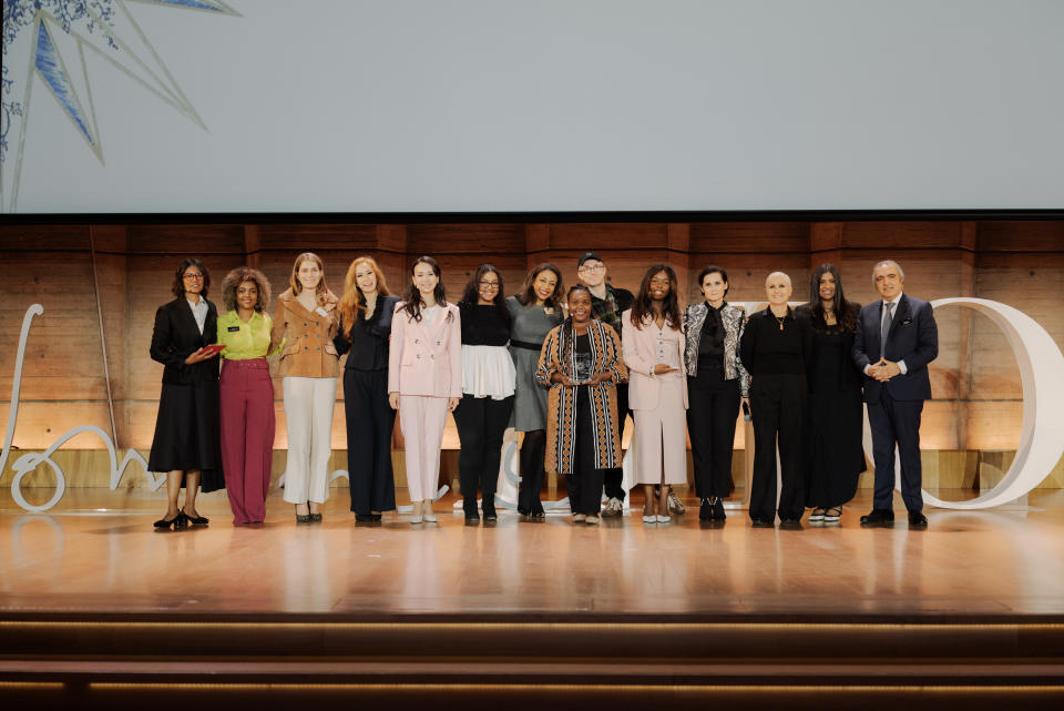 The jury and finalists of the Dream for Change Project at the Women@Dior conference.