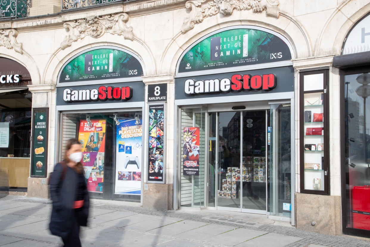 A Gamestop store in Munich, Germany. Photo: Alexander Pohl/NurPhoto via Getty Images