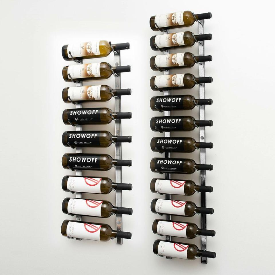 Indurial 21 Bottle Wall Mounted Wine Bottle Rack