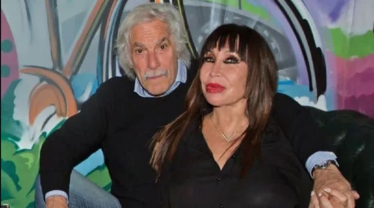 Moria Casán y Pato Galmarini.