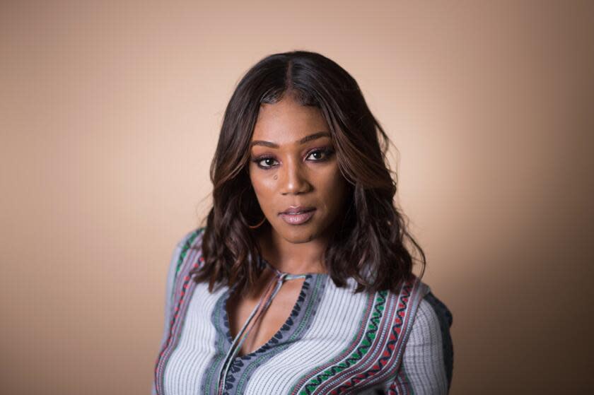 LOS ANGELES-CA-JUNE 25, 2017: Comedian and actress Tiffany Haddish is photographed at home in Los Angeles.