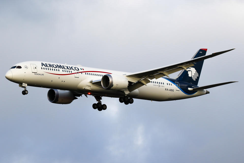 El avión Boeing 787 Dreamliner de AeroMexico en el aeropuerto de Amsterdam. (Foto: C. V. Grinsven/SOPA Images/LightRocket via Getty Images)