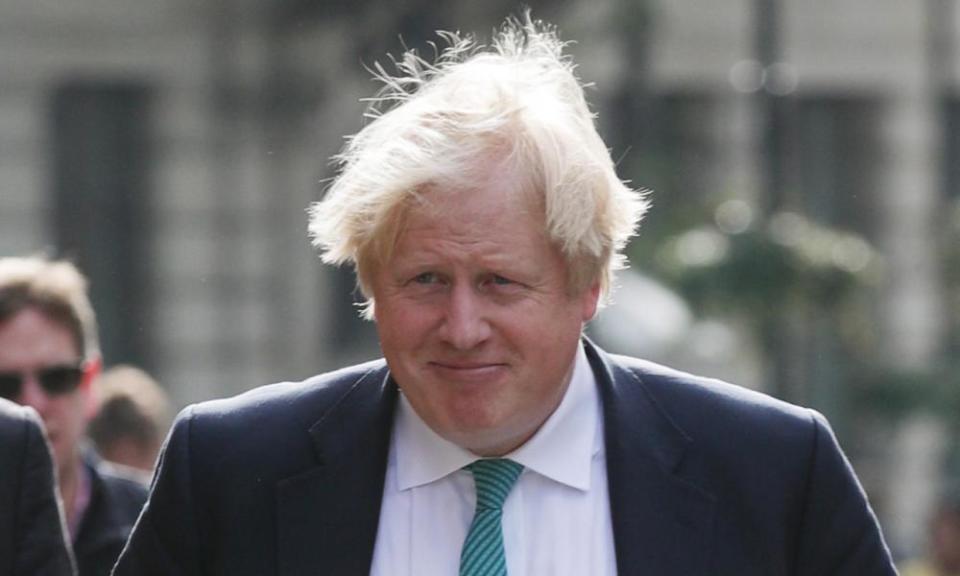 Foreign secretary Boris Johnson