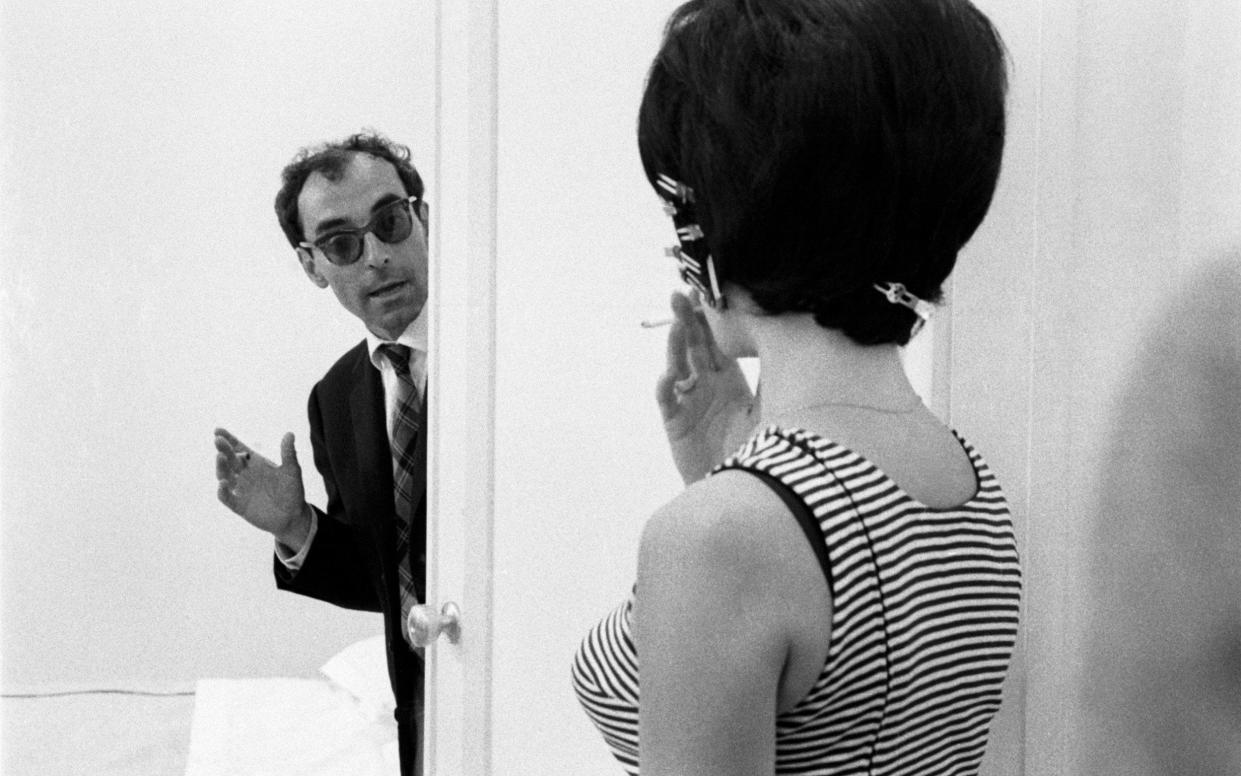 Jean-Luc Godard directing Brigitte Bardot in Le Mépris - Getty