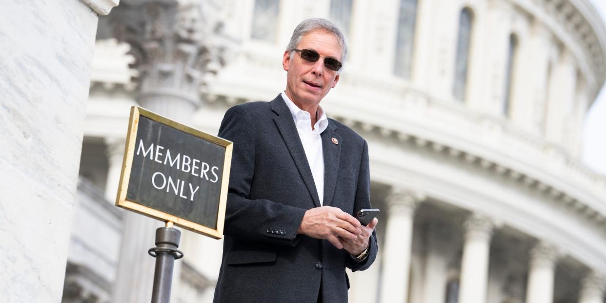 Republican Rep. Tom Rice of South Carolina outside the Capitol on January 13, 2022.