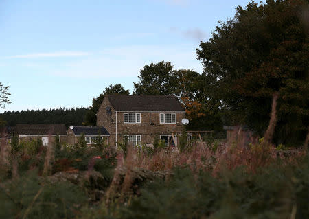 An exterior view of Simon Dowson's home in Consett, Britain, September 30, 2016. REUTERS/Scott Heppell