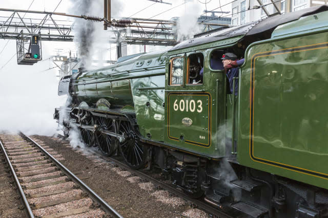 The Flying Scotsman Travels The East Coast Mainline After Multi-million Pound Restoration