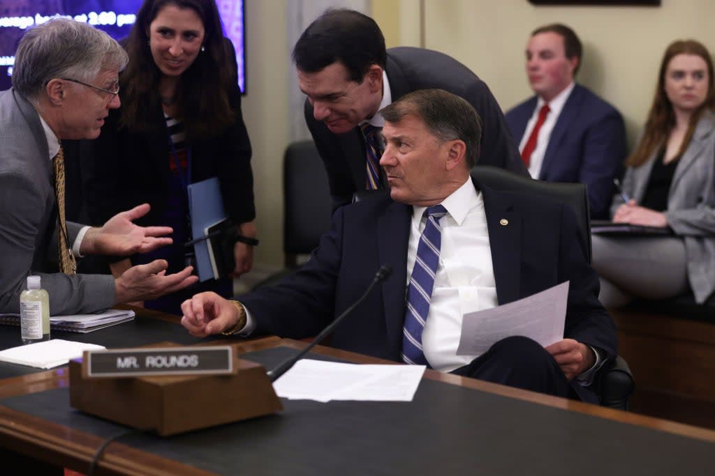 Sen Mike Rounds at a committee hearing (Getty Images)