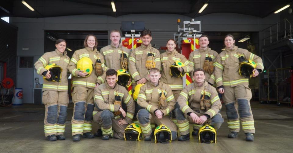 The Northern Echo: The 2023 cohort of firefighters at County Durham and Darlington Fire and Rescue Service