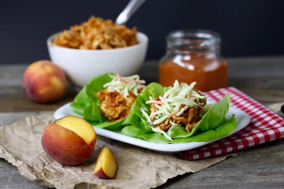 Slow-Cooker Peach BBQ Chicken