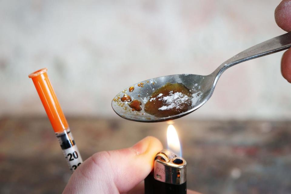 PHOTO: Addict preparing drugs (STOCK IMAGE/Getty Images)